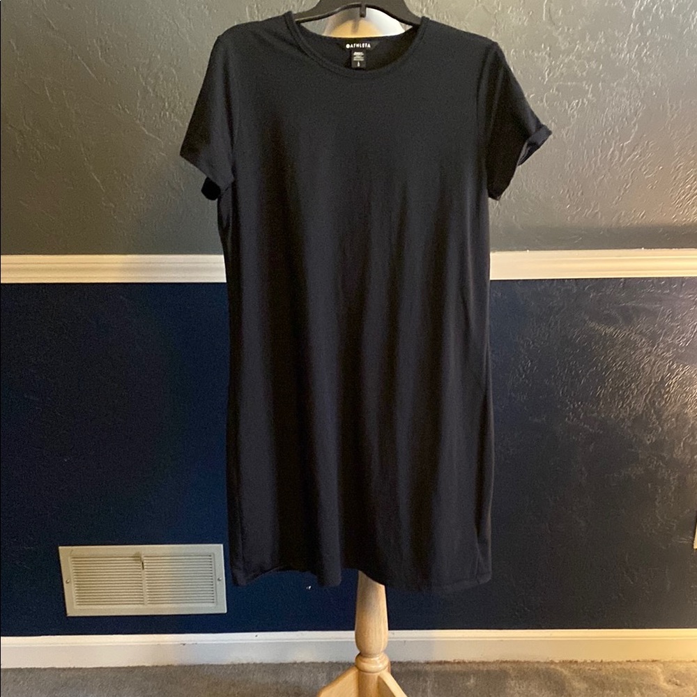Athleta Classic Black T-Shirt Dress